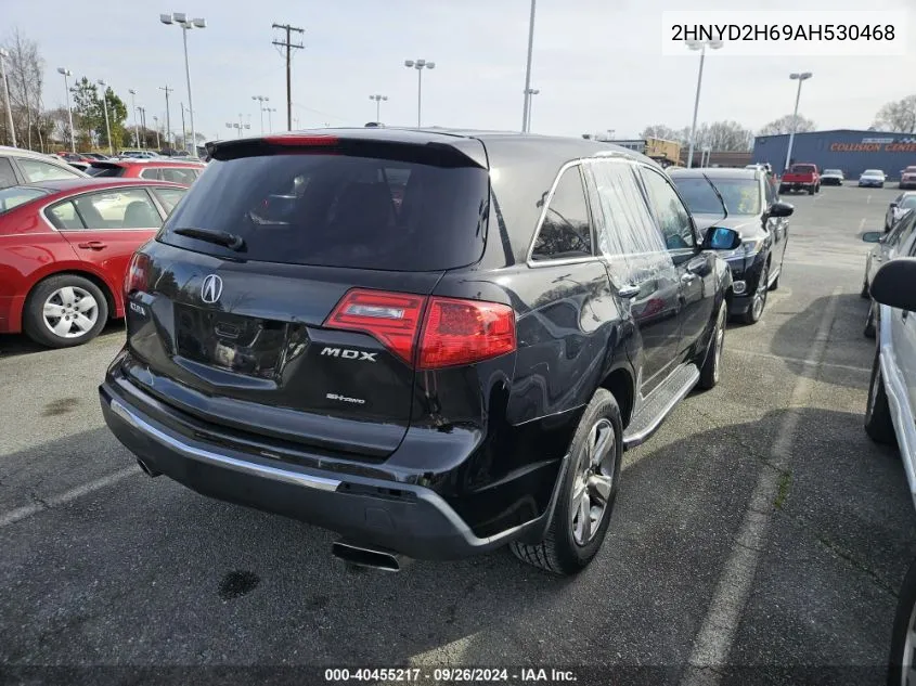 2010 Acura Mdx VIN: 2HNYD2H69AH530468 Lot: 40455217