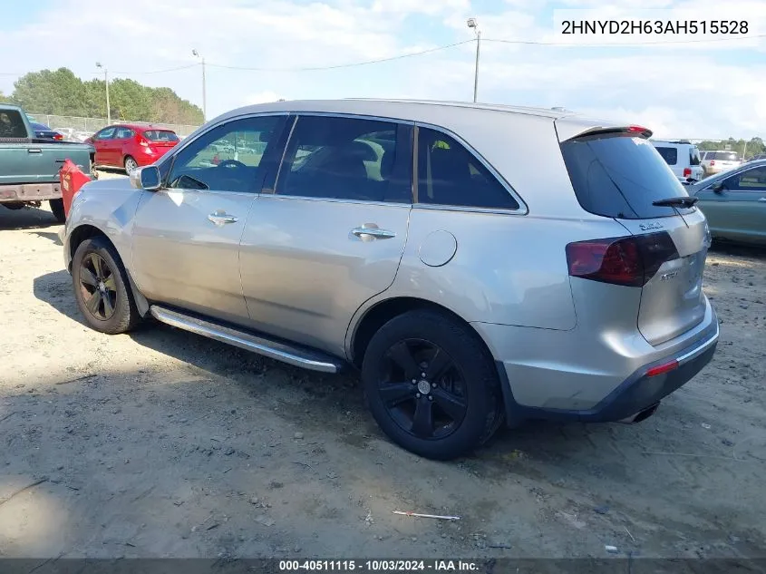 2010 Acura Mdx Technology Package VIN: 2HNYD2H63AH515528 Lot: 40511115