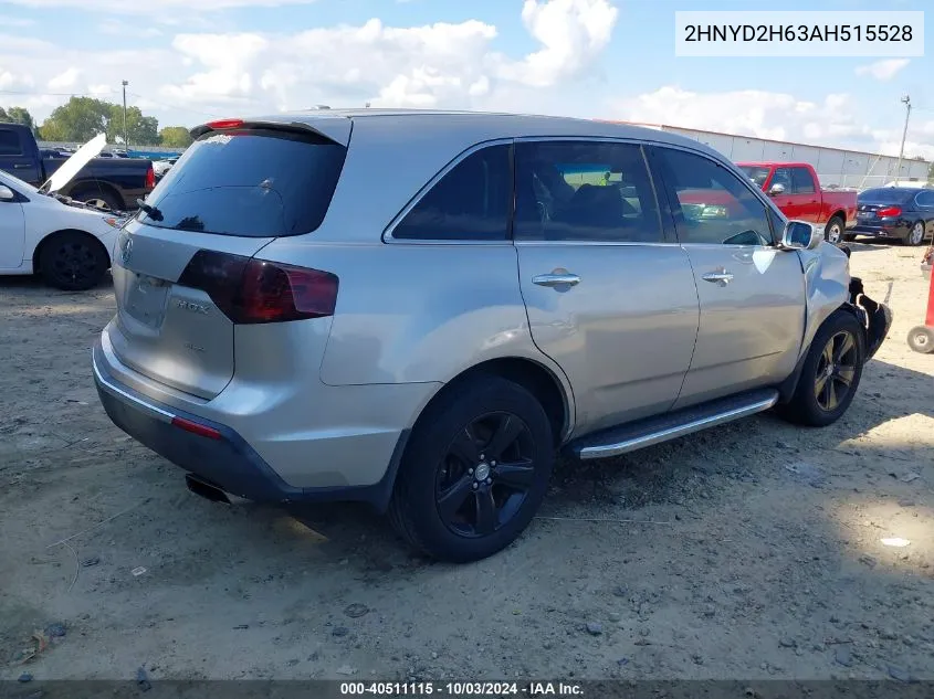 2010 Acura Mdx Technology Package VIN: 2HNYD2H63AH515528 Lot: 40511115