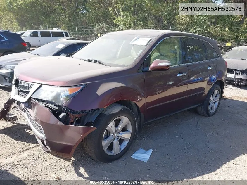 2010 Acura Mdx Technology Package VIN: 2HNYD2H65AH532573 Lot: 40535034