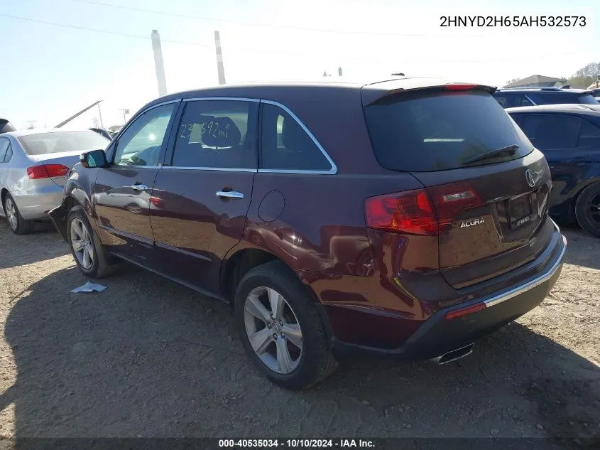 2010 Acura Mdx Technology Package VIN: 2HNYD2H65AH532573 Lot: 40535034