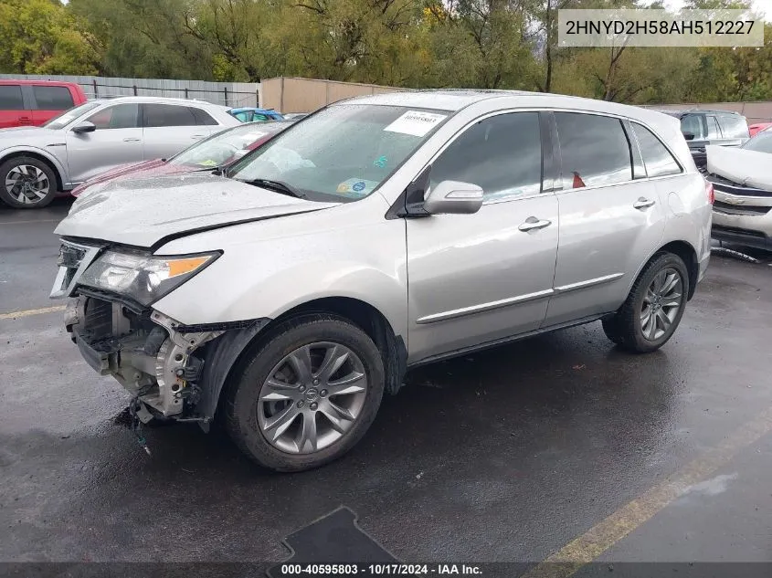 2010 Acura Mdx Advance Package VIN: 2HNYD2H58AH512227 Lot: 40595803