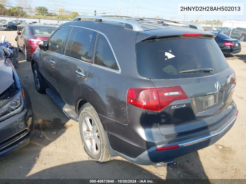 2010 Acura Mdx VIN: 2HNYD2H28AH502013 Lot: 40673948