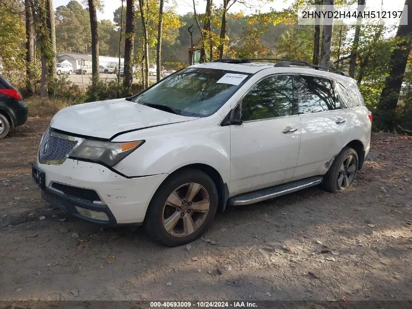 2010 Acura Mdx Technology Package VIN: 2HNYD2H44AH512197 Lot: 40693009