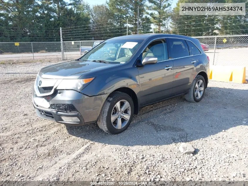 2010 Acura Mdx Technology Package VIN: 2HNYD2H69AH534374 Lot: 40702397