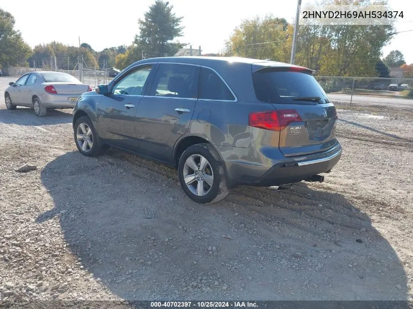 2010 Acura Mdx Technology Package VIN: 2HNYD2H69AH534374 Lot: 40702397