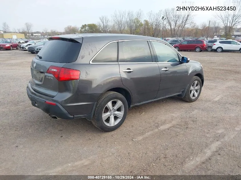 2010 Acura Mdx Technology Package VIN: 2HNYD2H6XAH523450 Lot: 40729185