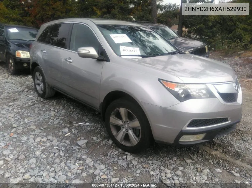 2010 Acura Mdx Technology Package VIN: 2HNYD2H6XAH529930 Lot: 40736112