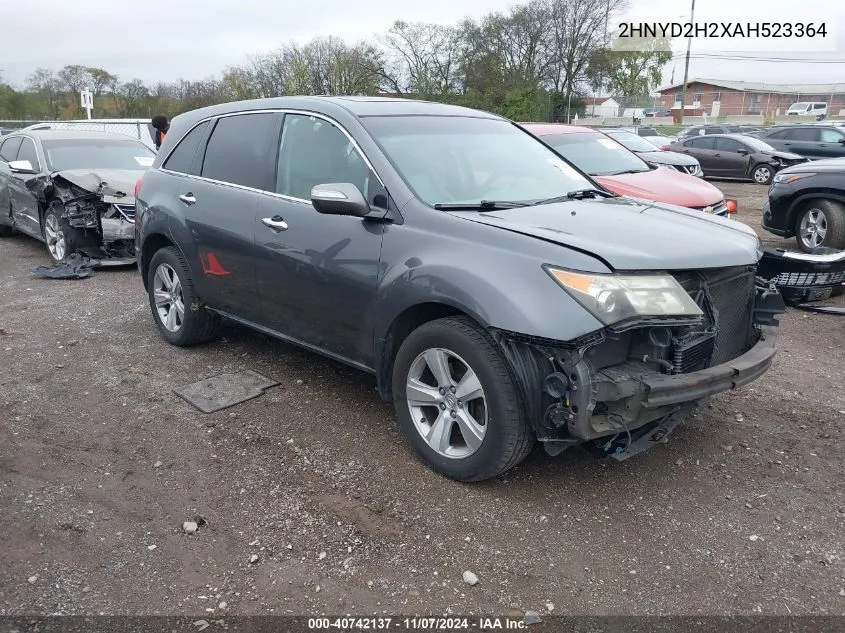 2010 Acura Mdx VIN: 2HNYD2H2XAH523364 Lot: 40742137