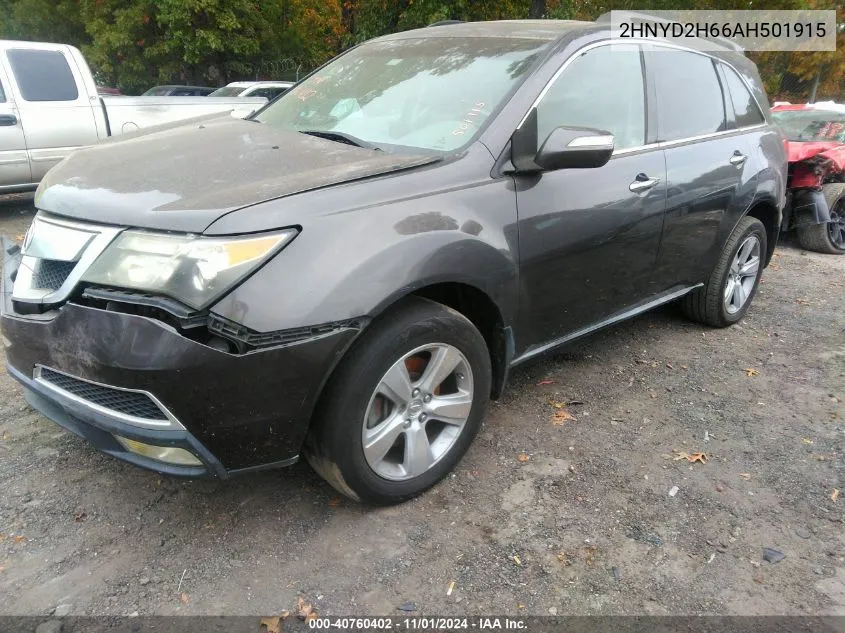 2010 Acura Mdx Technology Package VIN: 2HNYD2H66AH501915 Lot: 40760402