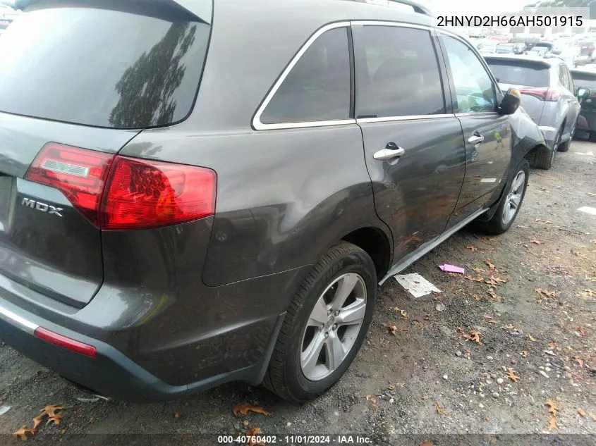 2010 Acura Mdx Technology Package VIN: 2HNYD2H66AH501915 Lot: 40760402