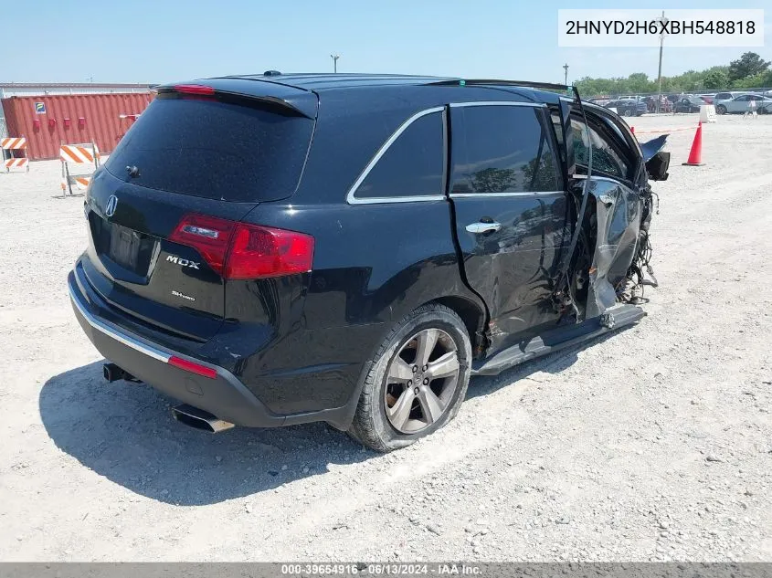 2011 Acura Mdx Technology Package VIN: 2HNYD2H6XBH548818 Lot: 39654916