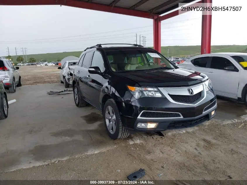 2011 Acura Mdx Technology Package VIN: 2HNYD2H6XBH547507 Lot: 39937309