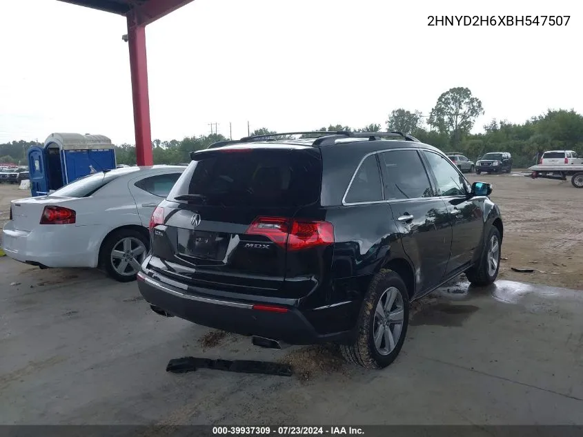 2011 Acura Mdx Technology Package VIN: 2HNYD2H6XBH547507 Lot: 39937309