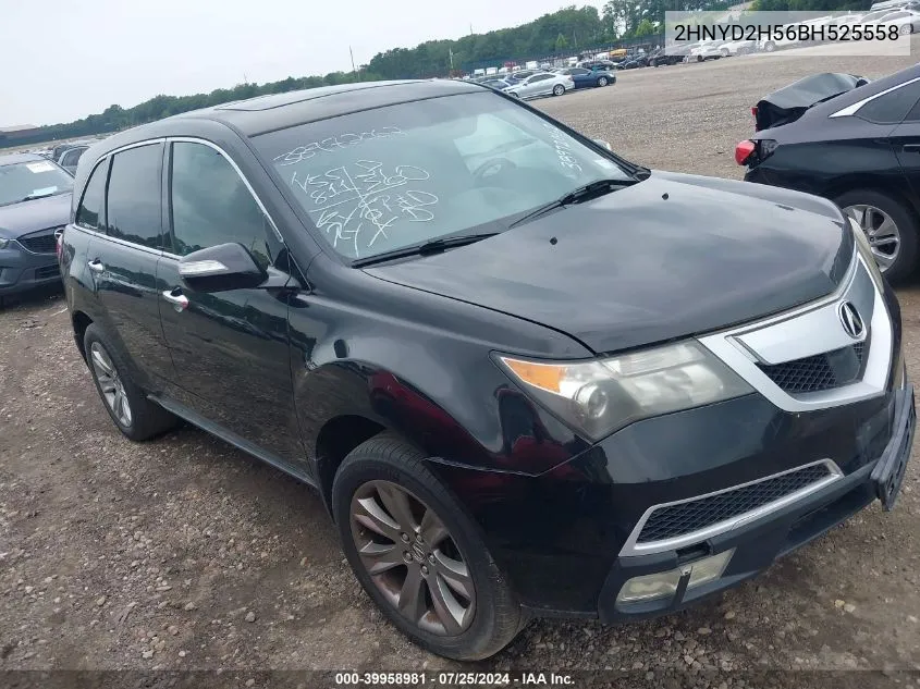 2011 Acura Mdx Advance Package VIN: 2HNYD2H56BH525558 Lot: 39958981