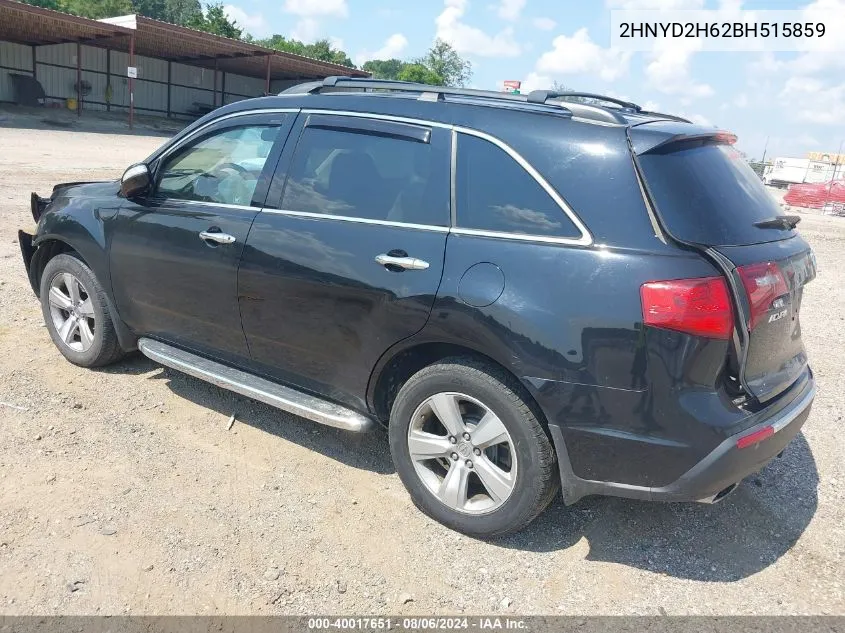 2011 Acura Mdx Technology Package VIN: 2HNYD2H62BH515859 Lot: 40017651