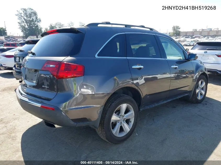 2HNYD2H41BH519268 2011 Acura Mdx Technology Package