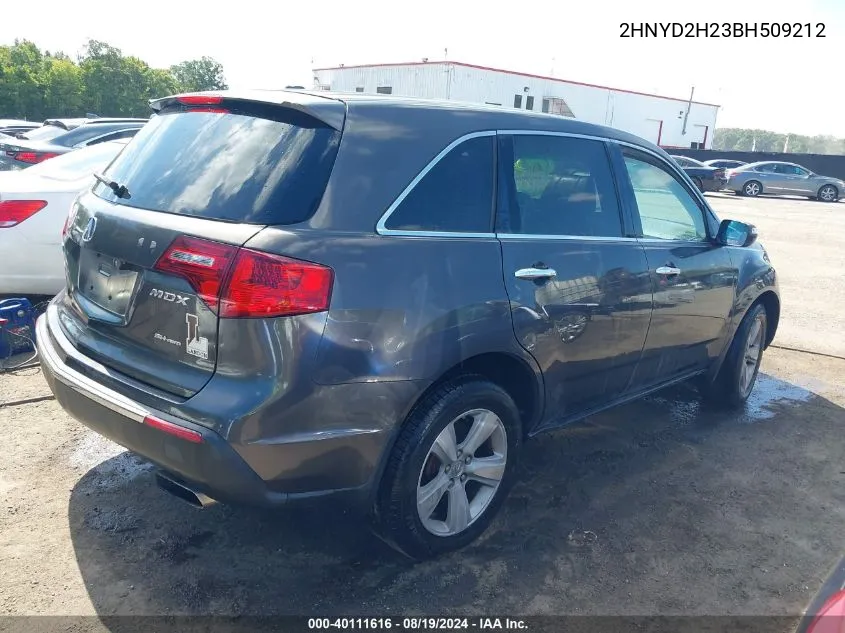 2HNYD2H23BH509212 2011 Acura Mdx