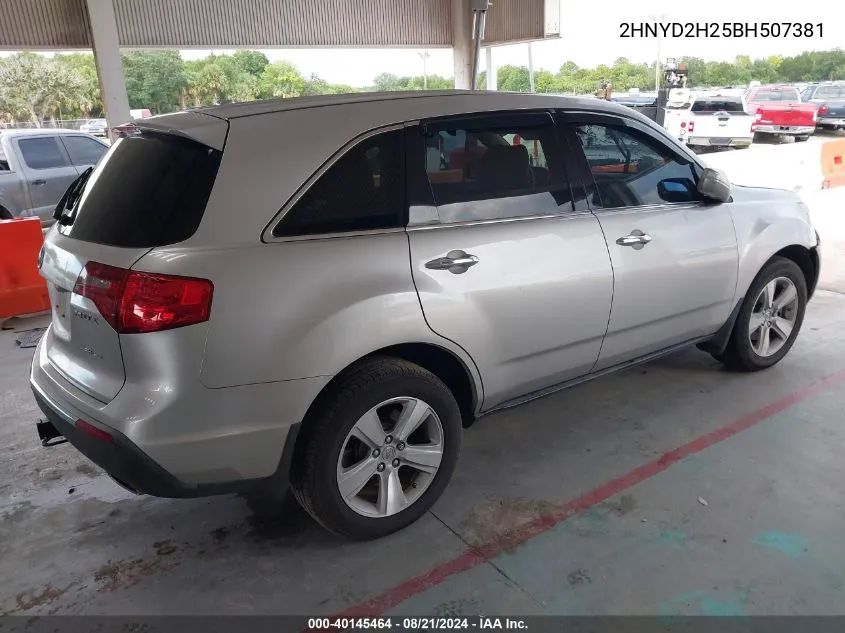 2HNYD2H25BH507381 2011 Acura Mdx