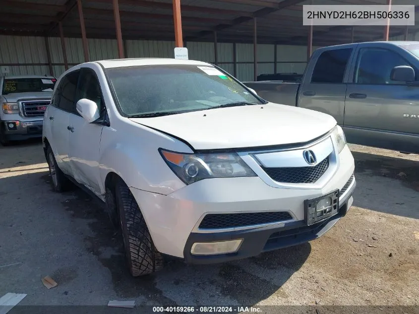 2011 Acura Mdx Technology VIN: 2HNYD2H62BH506336 Lot: 40159266