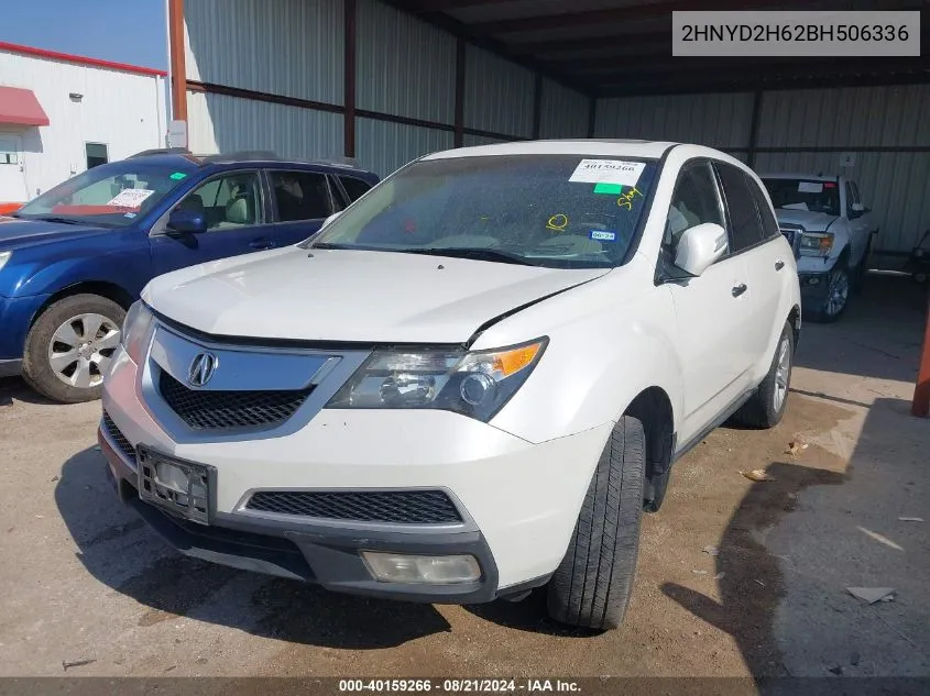 2011 Acura Mdx Technology VIN: 2HNYD2H62BH506336 Lot: 40159266