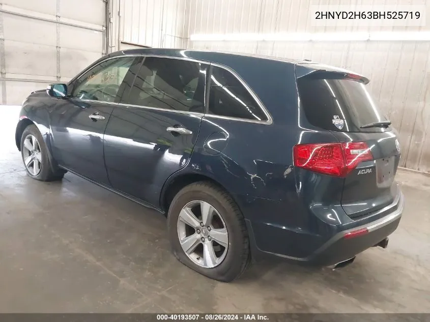 2HNYD2H63BH525719 2011 Acura Mdx Technology Package