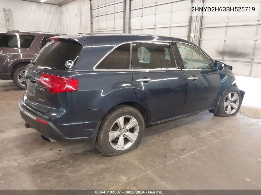 2HNYD2H63BH525719 2011 Acura Mdx Technology Package