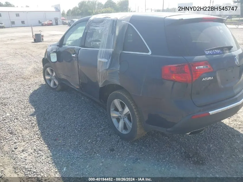 2HNYD2H22BH545747 2011 Acura Mdx