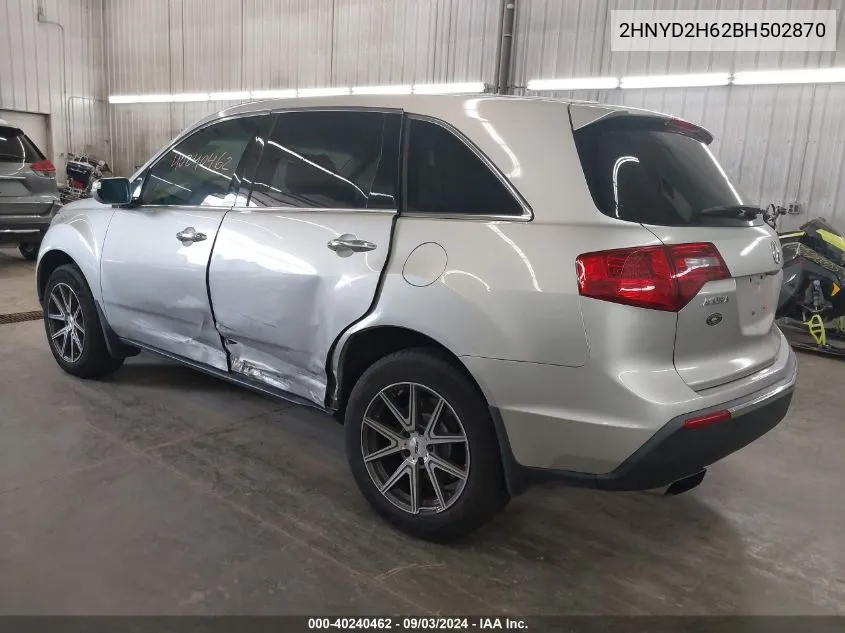 2HNYD2H62BH502870 2011 Acura Mdx Technology