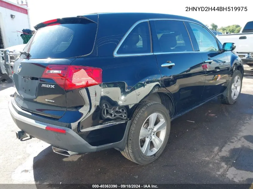 2HNYD2H44BH519975 2011 Acura Mdx Technology Package