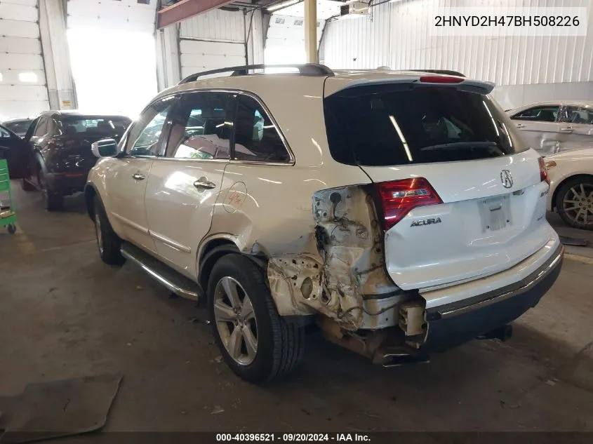 2HNYD2H47BH508226 2011 Acura Mdx Technology Package