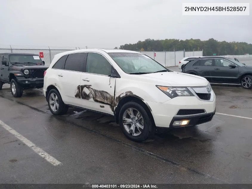 2011 Acura Mdx Technology Package VIN: 2HNYD2H45BH528507 Lot: 40403101