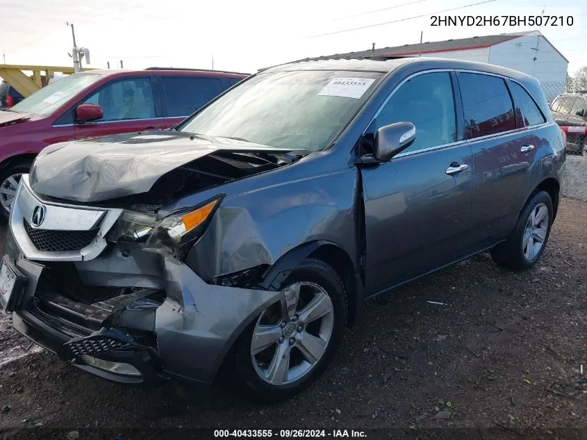 2HNYD2H67BH507210 2011 Acura Mdx Technology Package