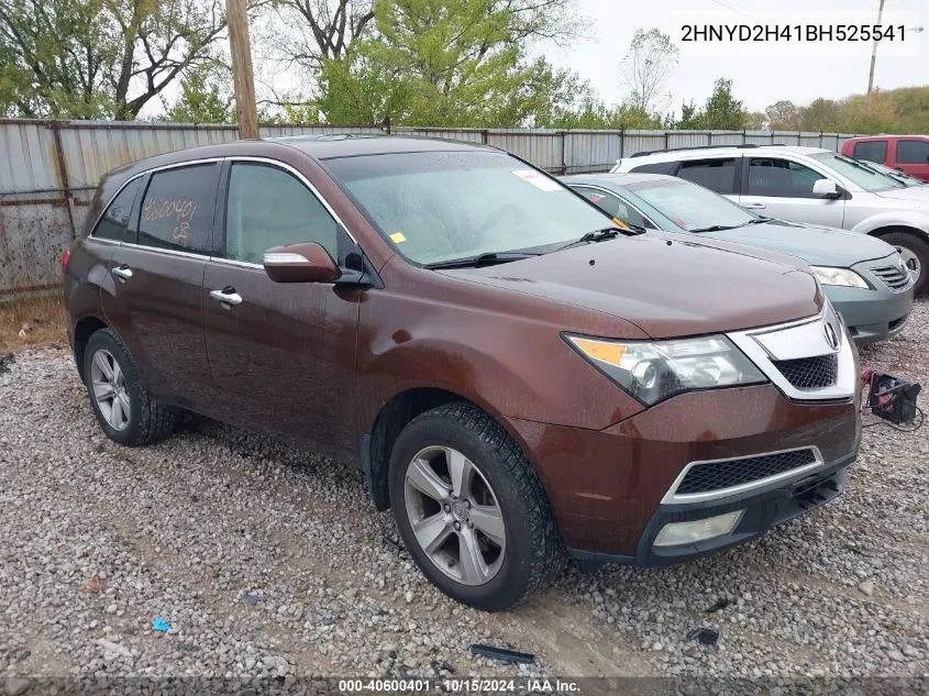 2011 Acura Mdx Technology Package VIN: 2HNYD2H41BH525541 Lot: 40600401