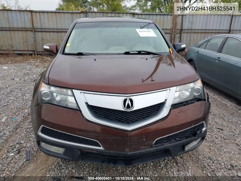 2011 Acura Mdx Technology Package VIN: 2HNYD2H41BH525541 Lot: 40600401