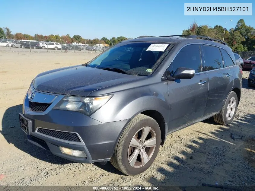 2011 Acura Mdx Technology Package VIN: 2HNYD2H45BH527101 Lot: 40680752