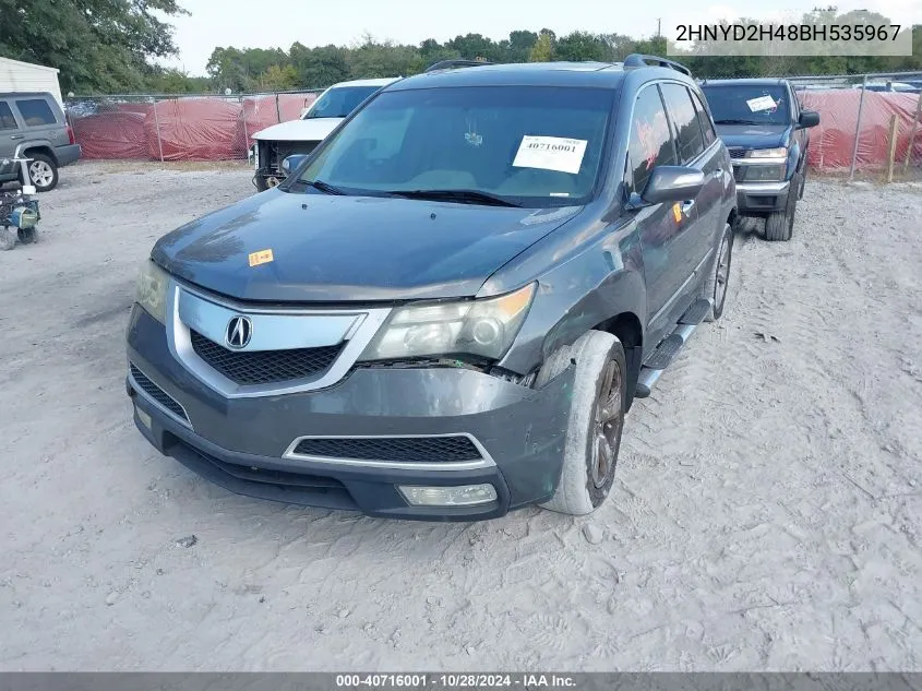 2011 Acura Mdx Technology Package VIN: 2HNYD2H48BH535967 Lot: 40716001