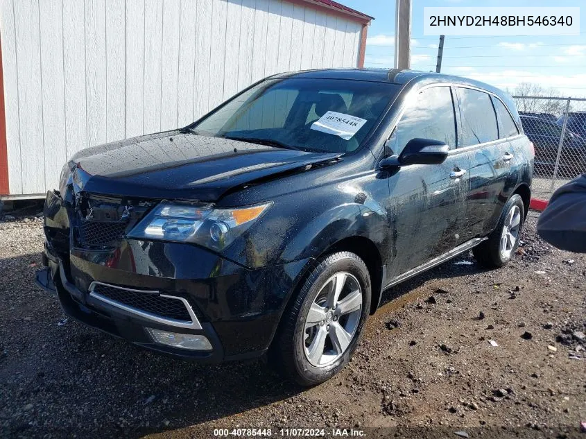 2011 Acura Mdx Technology Package VIN: 2HNYD2H48BH546340 Lot: 40785448