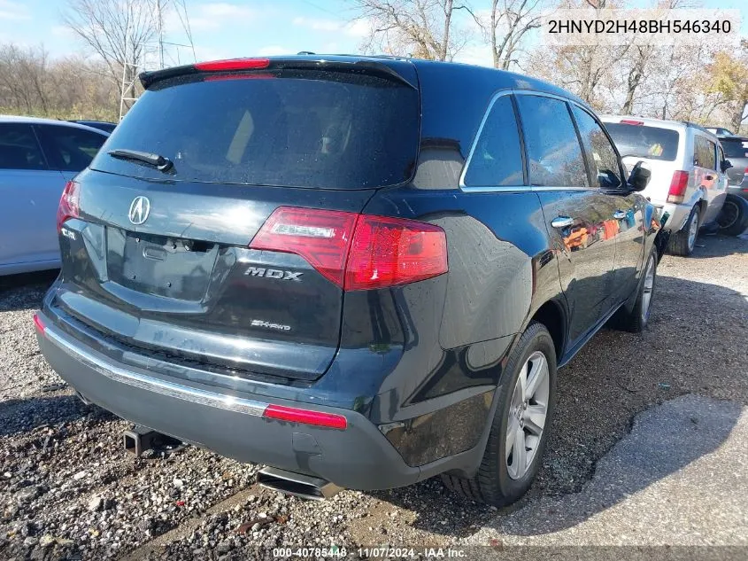 2011 Acura Mdx Technology Package VIN: 2HNYD2H48BH546340 Lot: 40785448