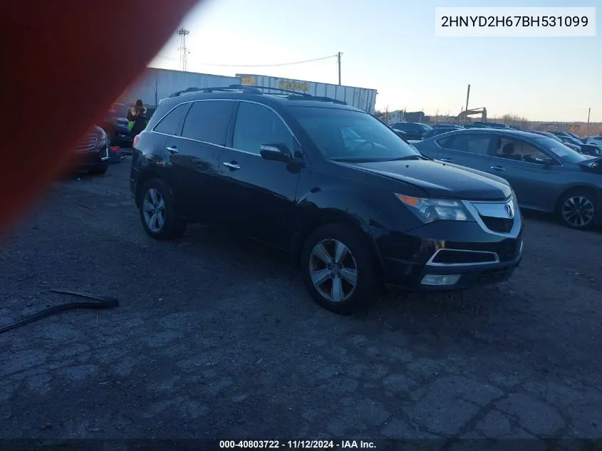 2HNYD2H67BH531099 2011 Acura Mdx Technology Package