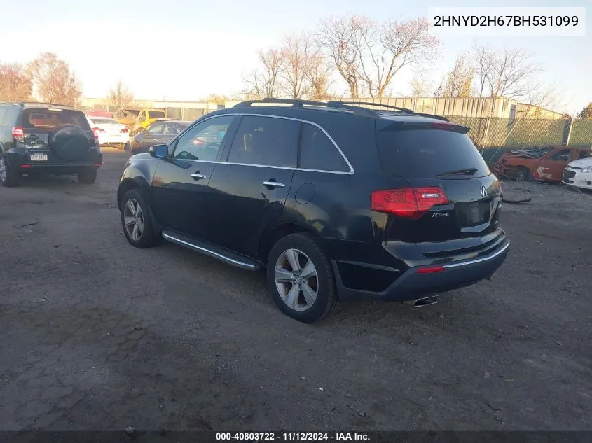 2HNYD2H67BH531099 2011 Acura Mdx Technology Package