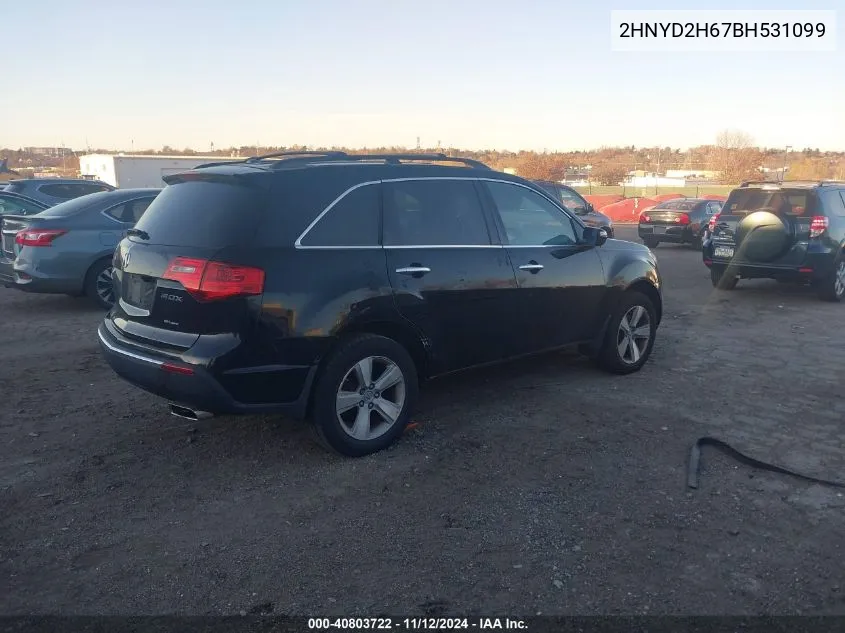 2HNYD2H67BH531099 2011 Acura Mdx Technology Package