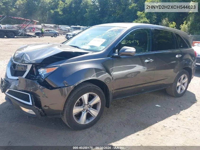 2012 Acura Mdx VIN: 2HNYD2H2XCH544623 Lot: 40250175