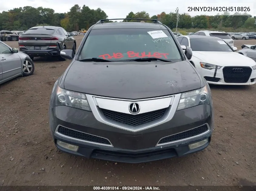 2HNYD2H42CH518826 2012 Acura Mdx Technology Package