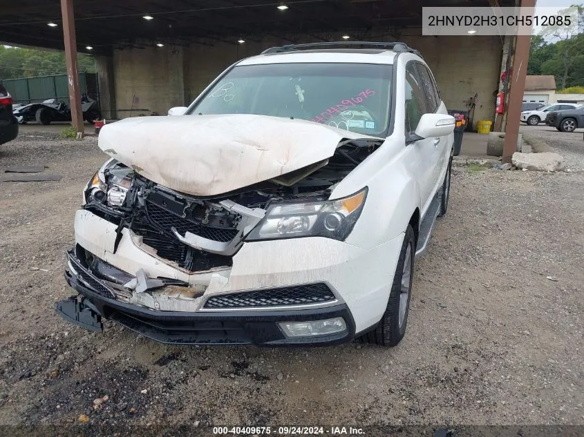 2HNYD2H31CH512085 2012 Acura Mdx Technology Package