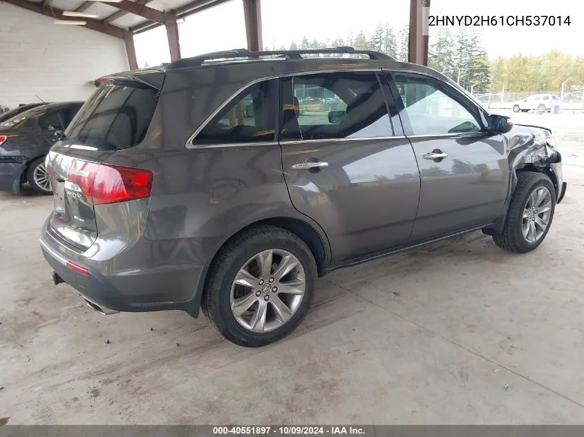 2012 Acura Mdx Advance Package VIN: 2HNYD2H61CH537014 Lot: 40551897