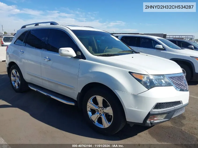 2012 Acura Mdx Technology Package VIN: 2HNYD2H32CH534287 Lot: 40763164