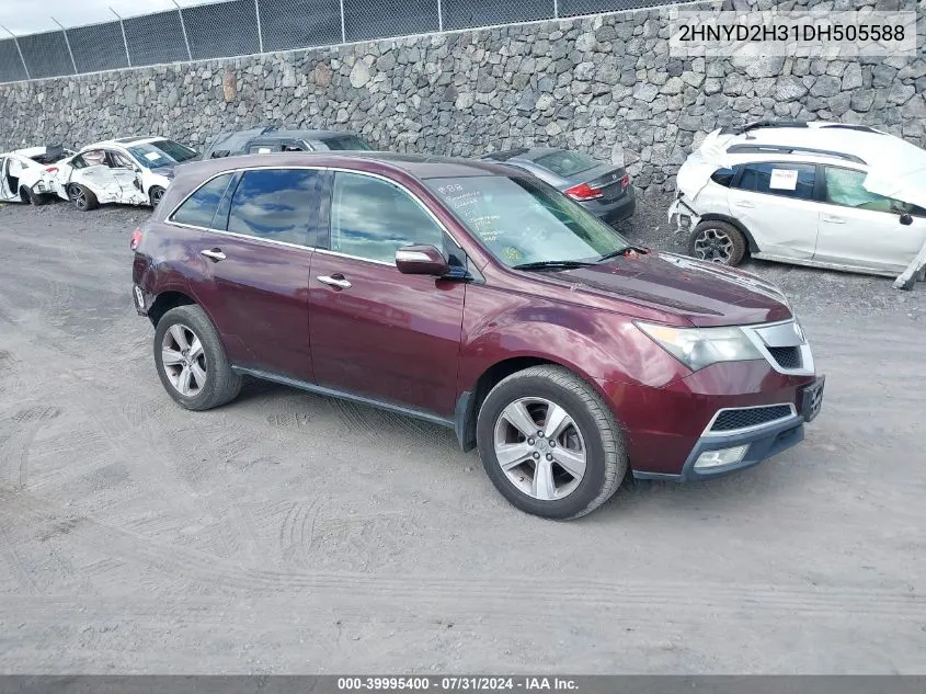 2013 Acura Mdx Technology Package VIN: 2HNYD2H31DH505588 Lot: 39995400