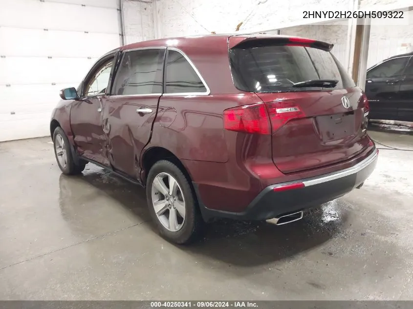 2HNYD2H26DH509322 2013 Acura Mdx