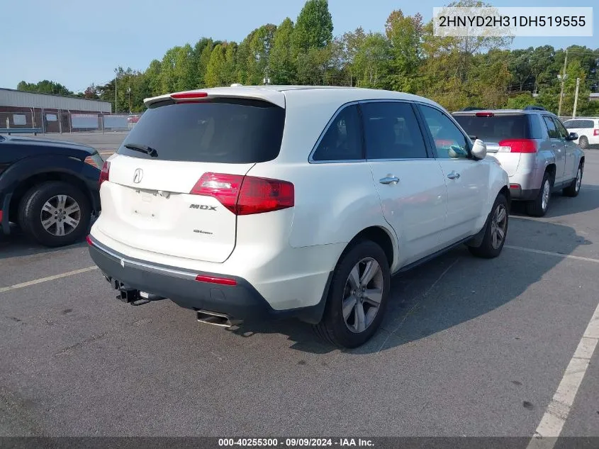 2013 Acura Mdx Technology Package VIN: 2HNYD2H31DH519555 Lot: 40255300